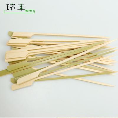 China Easily Cleaned FSC Certified High Quality Teppo Gun Shaped Natural Bamboo Barbecue Grilling Skewer for sale