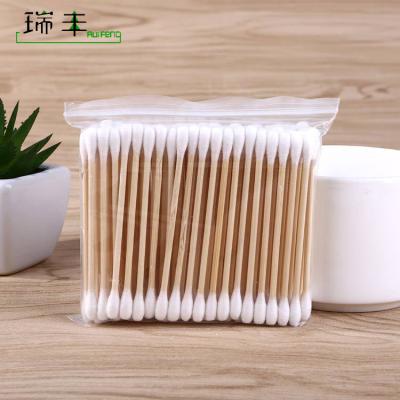 China Hot Sale Amazon Nail Salon OPP Bag Packing Stick Disposable Cosmetic Wooden Cotton Pad for sale