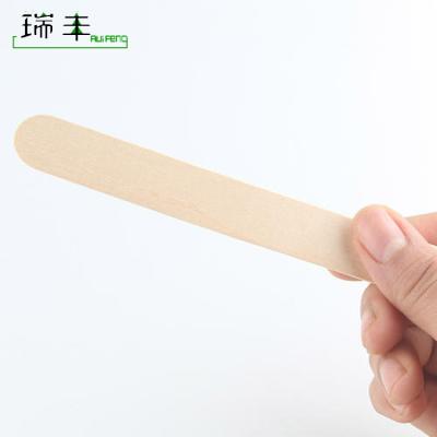 China Disposable Beauty Care 150mm Sterile Grade A Birch Wooden Spatula for sale