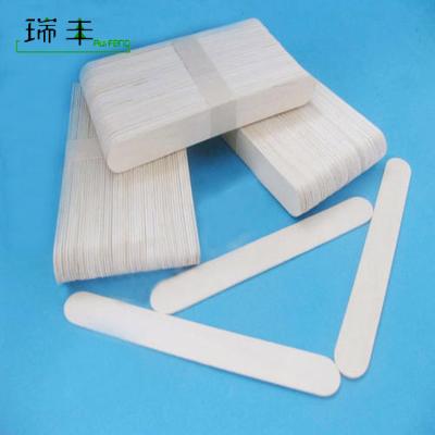 China Beauty Care 150mm High Grade Disposable Wooden Paper Wrapped Sterile Spatula for sale