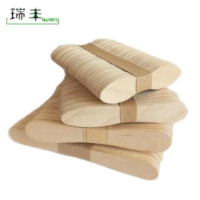 China Sustainable Birch Wood 75mm Customized Recyclable Disposable Ice Cream Spoon for sale