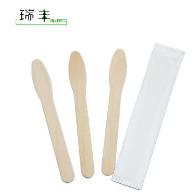 China Sustainable Customized Recyclable Disposable Birch Wood Tea And Ice Cream Spoon for sale