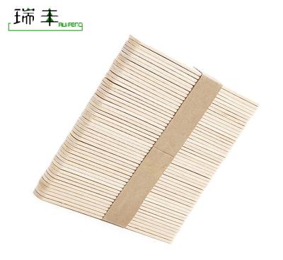 China Sustainable Wooden Biodegradable Fancy Flavored Popsicle Stick Ice Cream Stick for sale