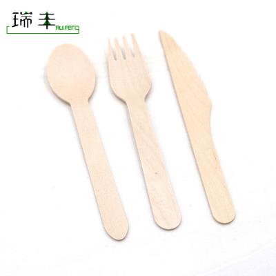 China Home Restaurant Hotel Part 48 Pcs Cutlery Set With Wooden Box, Wooden Cutlery Maker, Disposable Wooden Cutlery Set for sale