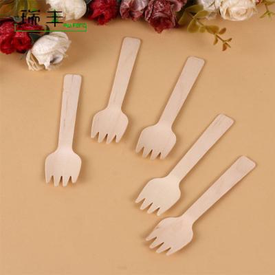 China Disposable Tableware 100% Biodegradable Wooden Spoon Disposable Eco Friendly Wooden Spork for sale