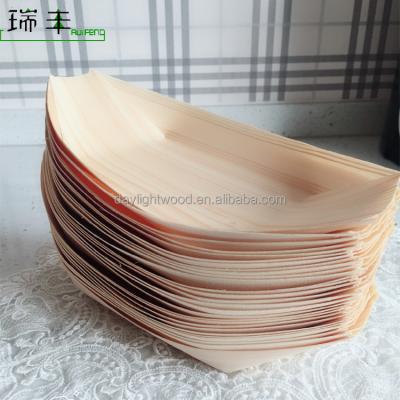 China Stocked 1/6 115mm Sushi Sticks Sushi Container Bamboo Wooden Boat for sale