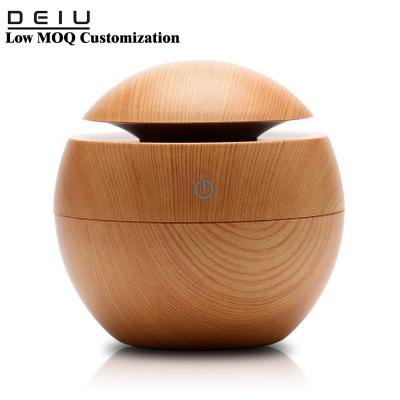 China Car Factory Direct Sales Mini USB Air Round Humidifier Wooden Home for sale