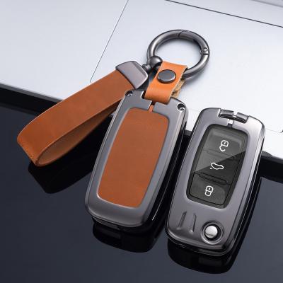 China Business/Luxury Zinc Alloy Key Chain Protector With One-Key Start Function Remote Auto Cover Case For All Volkswagen Original Cars for sale