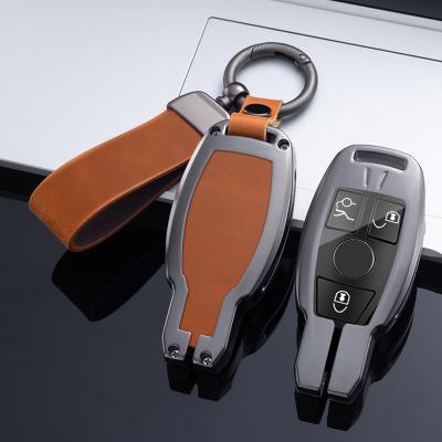 China Business/Car Key Cover Metal Magnetic Zinc Alloy Printed Hard Case Luxury Car Accessories Compatible For Mercedes Benz for sale