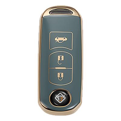 China High quality for Atez-Atetz cx4 Mazda 3 button Kesaila 21 cover case cx5 car key shell cx30cx8 gold edge car key bag case for sale