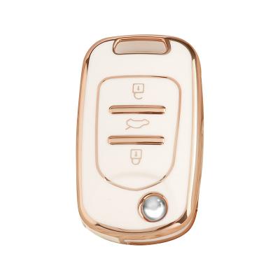 China High Quality Niu Steward For Wuling Gold Line Single Edge TPU Shell Car Key Case Key Protection Cover for sale