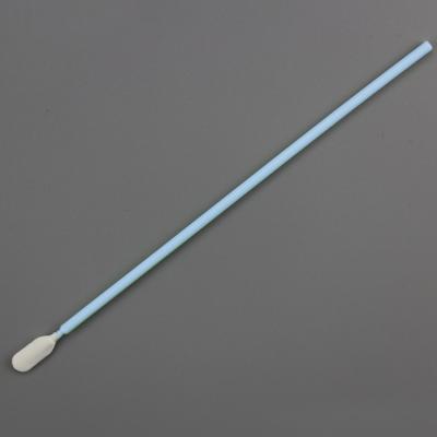 China Ultra-clean Soft Flexible Tip Microfiber Applicator Soft Flexible Slant Swabs With Long Plastic Handle for sale