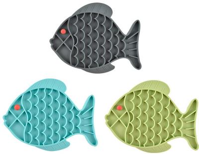 China Viable Dog Food Silicone Mat Dog Slow Feeder, Dog Lick Pad, Bath Wash Distractor Dog Lick Mat for sale