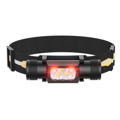 China High Power Headlamp SST20 2200LM Head Flashlight 5LEDs Headlamp Flashlight for Hiking Camping Riding Fishing Hunting for sale