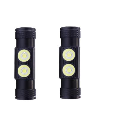 China High Lumen 2 LED Rechargeable Headlamp Flashlight with 5 Modes Head Lamp for Running Fishing for Adults for sale