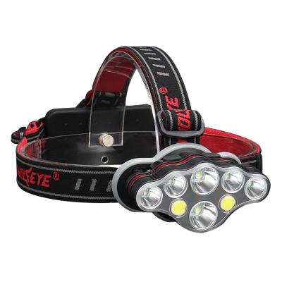 China Portable ABS Plastic head lamp, waterproof led head torch Pocket ABS Plastic COB headlamp for sale