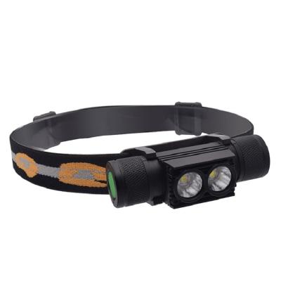 China Outdoor IP66 Waterproof LED Headlight 5 Lighting Modes Light USB Rechargeable LED Headlamp Flashlight for sale