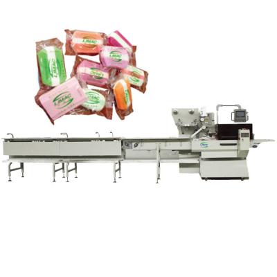 China 220v handgemaakte zeepmachine Flow-wrap verpakkingsmachine voor zeep Te koop