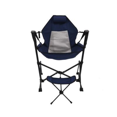 China EU Factory Customized Good Quality Logo Swing Outdoor Rise Folding Camping Chair for sale