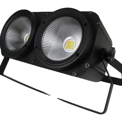 China Ktv 2023 NEW 2x100W 2 Eyes Cool Warm White Professional Stage High Power LED Blinder Light COB Lighting For DJ Disco Party for sale