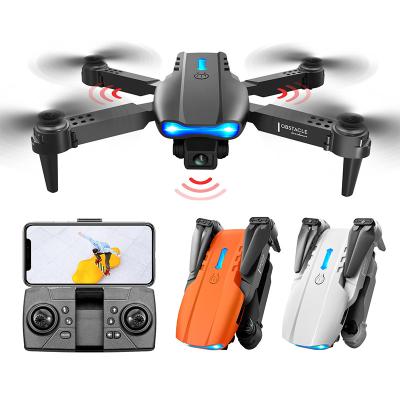 China 2.4GHz Mini Drone K3 E99 Small Drone Upgraded Three Camera Obstacle Avoidance Remote Control Drone 4K Drone Side Dual Cameras for sale