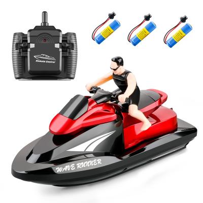 China RC Model Amazon Hit Battery Version High Speed ​​Waterproof Red Toys Three Water Yacht Children's Competition for sale