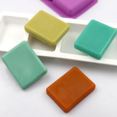 China 7061 Disposable Ready To Ship 4 Cavity Block Shape Food Grade Silicone Mold Easy Release Baking Molds Cake Mold for sale