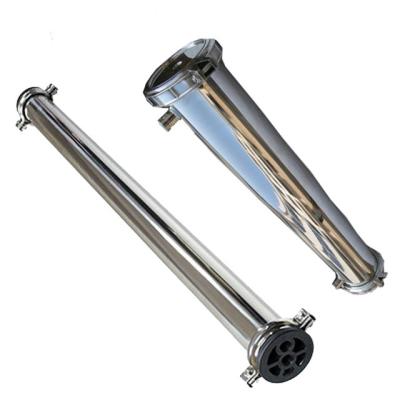 China Manufacturer 304/316L 304 Stainless Steel 316L RO Membrane Housing Water Filter Housing Pressure Vessel For Water Treatment System for sale