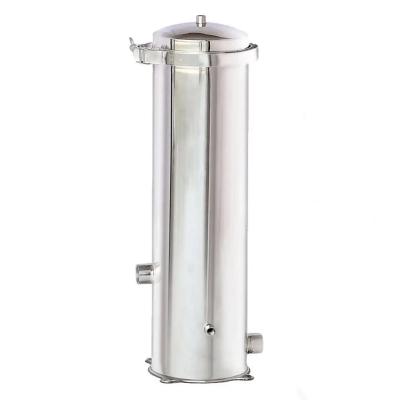 China Eco-friendly Stainless Steel Cartridge Filter Housing SUS304 316 Water Filter Housing Water Filter System Manufacturer for sale