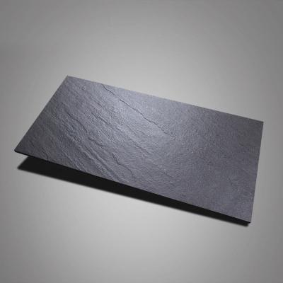 China CLASSIC 300x600 Mm Black 3D Effect Rock Stone Look Rustic Ceramic Full Body Bathroom Wall And Floor Porcelain Tiles for sale