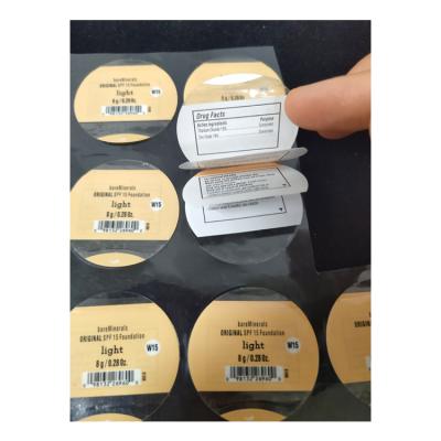 China Environmental protection sticker label printing logo sticker label food label sticker for sale