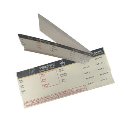 China paper & Printing of P.-V. cardboard plane ticket boarding pass invariant for sale