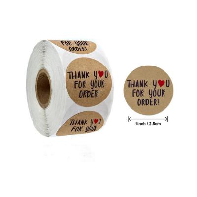 China Custom Seal Label Printing Thank You Stickers for sale