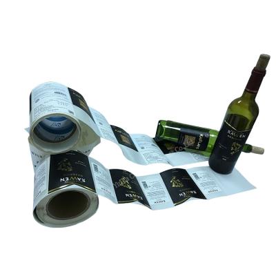 China Waterproof Custom Printing Wine Label Gold Foil Stamping Texture Label for sale