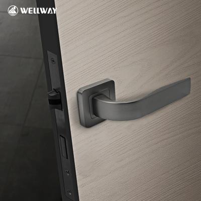 China Modern Door Handle Manufacturer Best Selling Good Quality Modern Luxury Interior Door Handle Aluminum Alloy Door Handle for sale