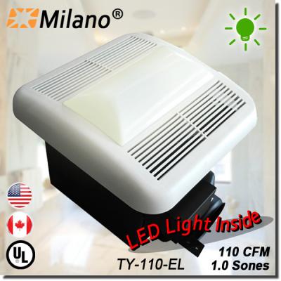 China Hotel USA UL Certificated 110CFM Led Light Fan Bathroom for sale