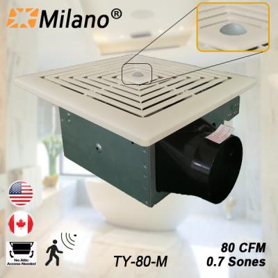 China Hotel USA UL Certificated 80CFM Motion Sensor And Ceiling Ventilation Exhaust Fan for sale