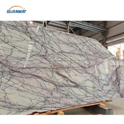 China Modern White Marble Interior And Exterior Floor Wall Tiles Turkey Natural Stone Slabs Milas Lilac for sale