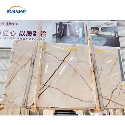 China Modern Hot Sale Natural Stones Sofitel Gold Marble Tiles Gold Floore Tile and Wall Tiles for sale