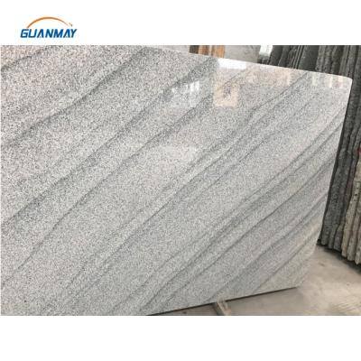 China Modern White Granite With Black Wave Veins Slabs Sea White Granite Slabs For Tiles Countertops for sale