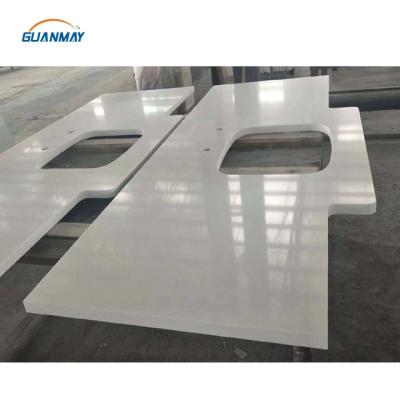 China Modern Pure White Quartz Stone Wholesale Pure White Color Marble Stone Kitchen Countertops for sale