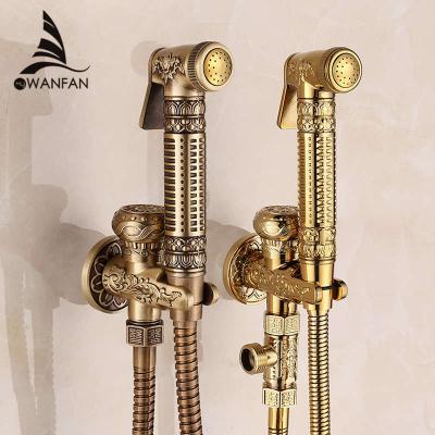 China Modern Simple Cold Brass 8891 Wall Shower Handheld Hygienic Spray Head For Wash Bathroom Toilet Bidet Spray Faucet Bidet Faucet for sale