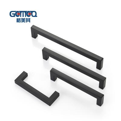 China Matte Black Cabinet Hardware Kitchen Handle Drawer Black Industrial Drawer Handles Pull for sale