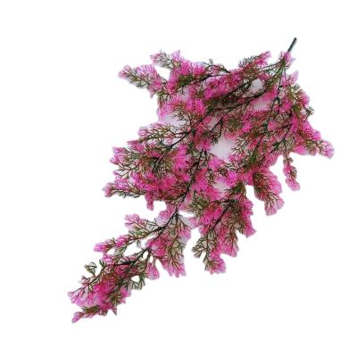 China Fashional Artificial Flower Wall Hanging Coral Grass Artificial Grass for Wedding Decoration for sale