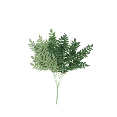 China Wholesale High Quality Artificial Ruscus Wedding Decorative Flowers Home Leaves Grasshopper Leaf For Wedding Decoration for sale