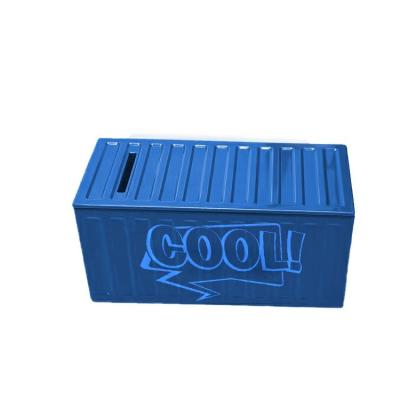 China Gift & DX2004 Wholesale Craft Metal Tin Boxes Kids Money Coin Savings Bank Pop Art Style Design Coin Collection Piggy Bank Cash Box for sale