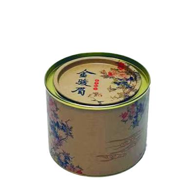 China Household Products DX4003 630ml 21oz Round Metal Tin Storage Travel Airtight Tin For Tea Cookie Loose Candy Double Lids With Aluminum Foil Inside for sale