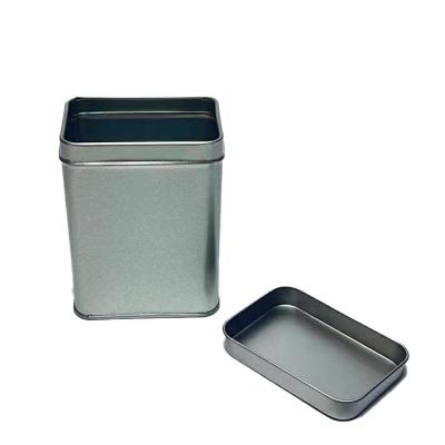 China Barber Shop DX4030-M Metal Tin Rectangle Box With Gift Desktop Case Jewelry Cosmetics Coffee Candy Canister Lid Kitchen Storage Medium Size for sale