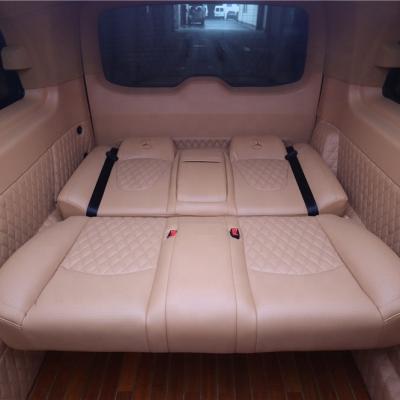 China New Luxury Three Person Bench Chair , Customized Model Touch Screen Console For Luxury Van Business Cars for sale