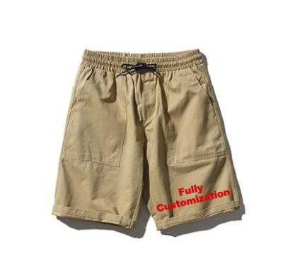 China Full Custom Men's Casual Cargo Shorts QUICK DRY Logo Street Wear Shorts Gym Hip Hop With Big Side Pockets Custom Cargo Shorts for sale